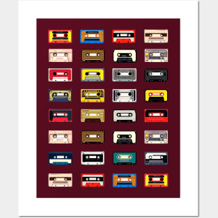 Music Vintage Cassettes Posters and Art